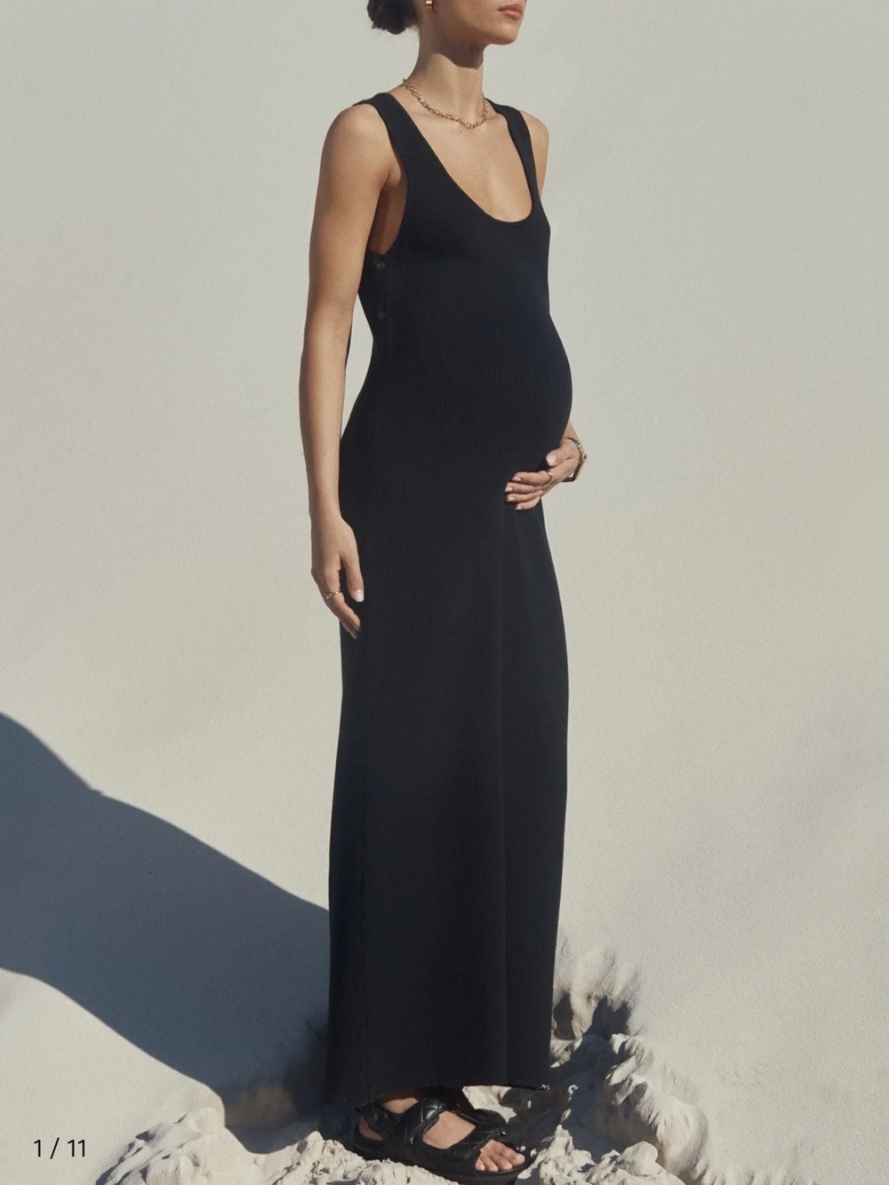 Legoe Heritage black maxi dress